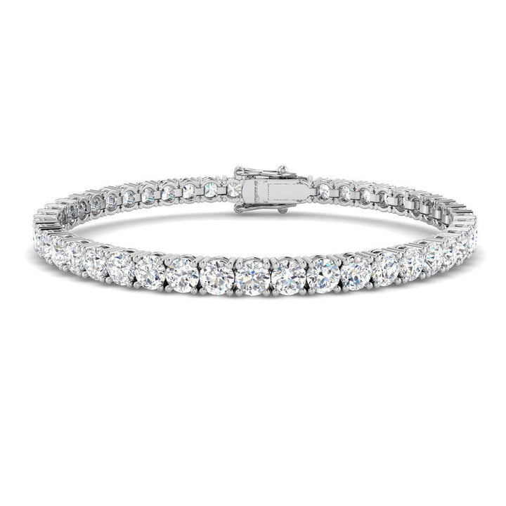 10ct Lab Diamond Tennis Bracelet D/VVS Quality Set in 925 Silver
