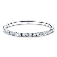 Lab Diamond 16 Stone Half Eternity Ring 0.15ct G/VS in Platinum - After Diamonds