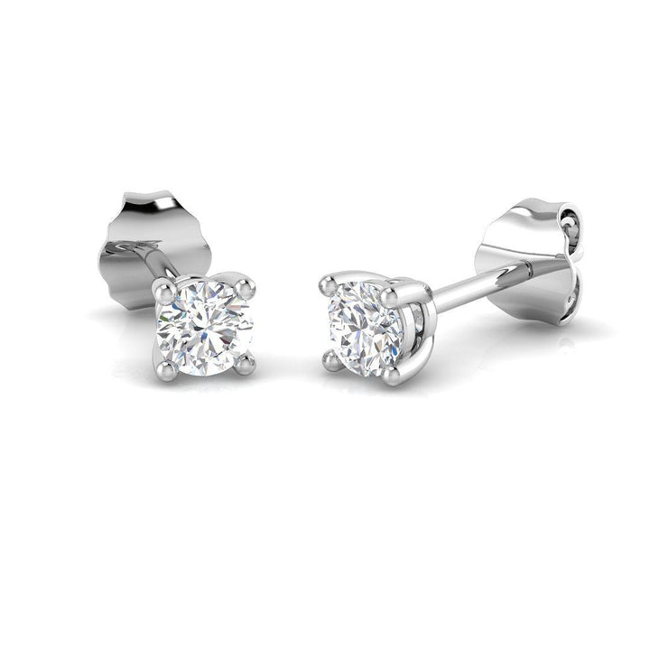 Lab Diamond Stud Earrings 0.20ct G/VS in 925 Silver