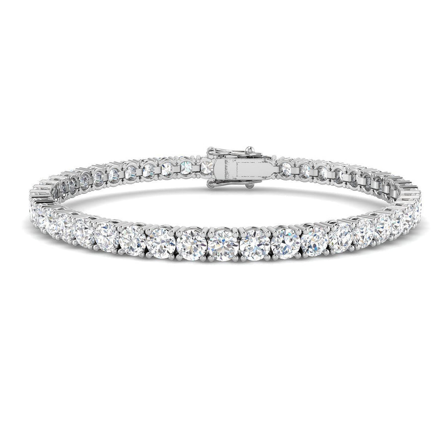 10ct Lab Diamond Tennis Bracelet G/VS Quality Set in 925 Silver - After Diamonds