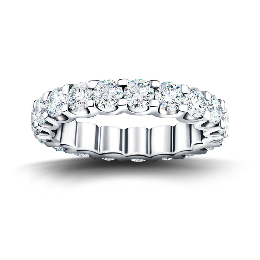 19 Stone Lab Diamond Full Eternity Ring 3.00ct G/VS in Platinum - After Diamonds