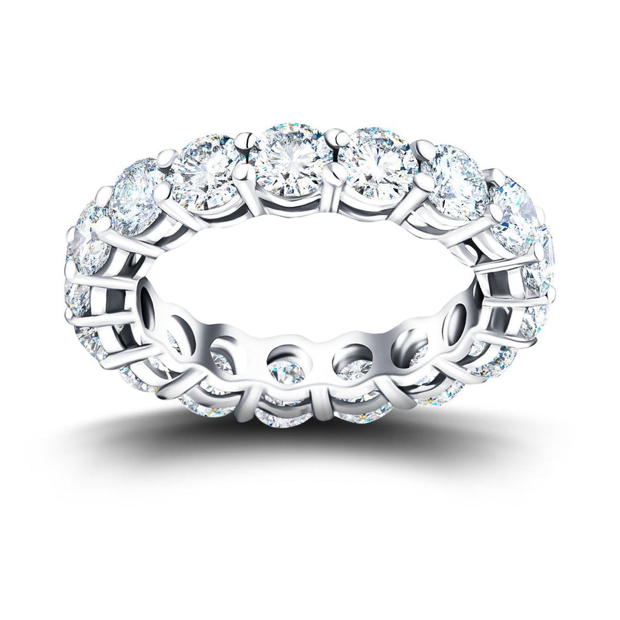 4.50ct G/VS Lab Diamond Full Eternity Ring in Platinum - After Diamonds