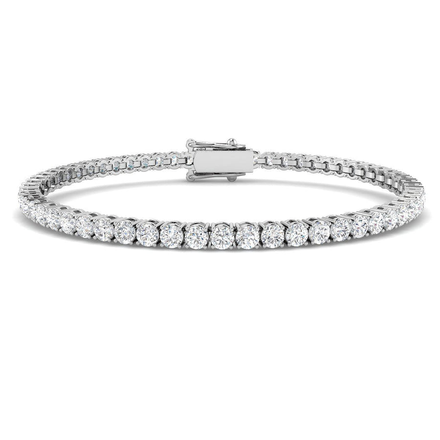 6ct Lab Diamond Tennis Bracelet G/VS Quality Set in 925 Silver - After Diamonds