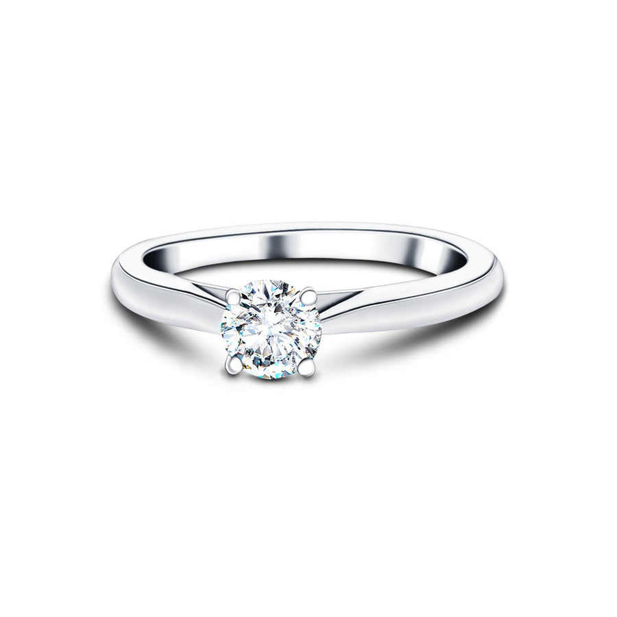 Ella Lab Diamond Solitaire Engagement Ring 0.50ct G/VS Platinum - After Diamonds