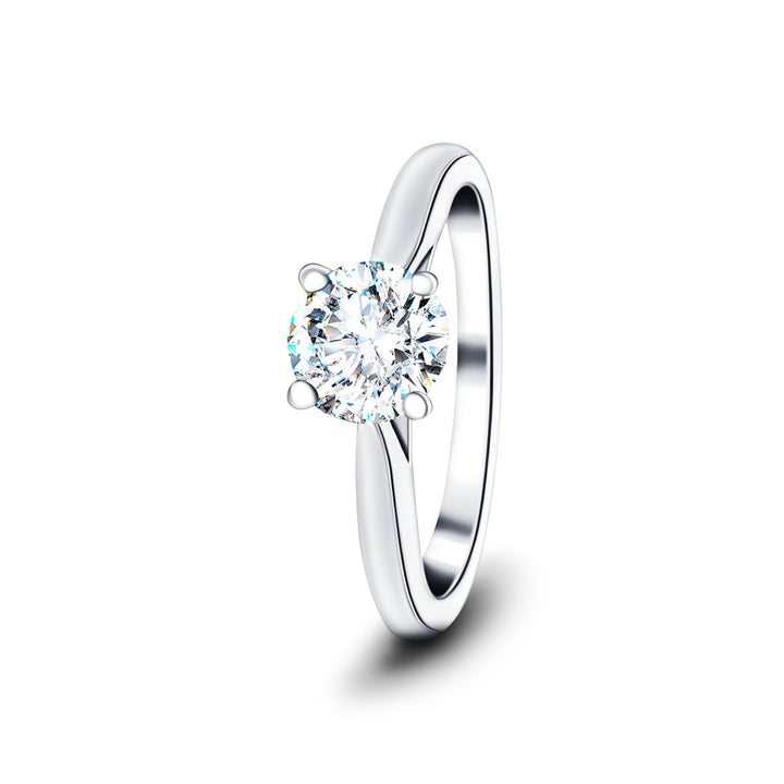 Ella Lab Diamond Solitaire Engagement Ring 2.00ct D/VVS 18k White Gold