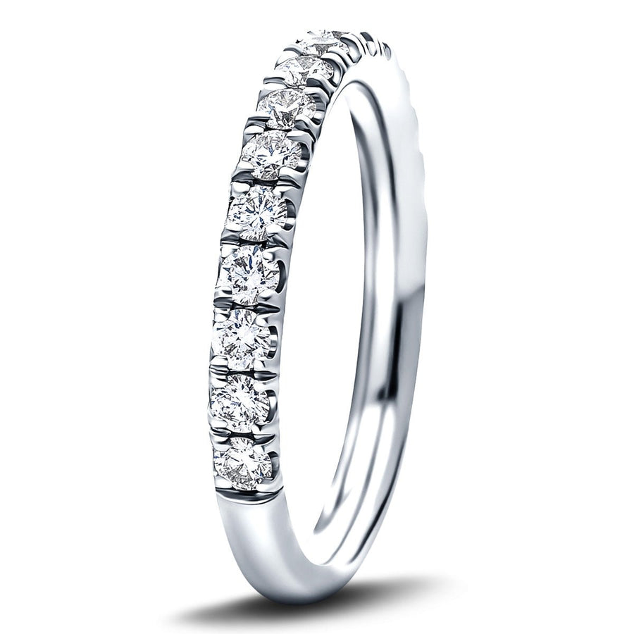 Lab Diamond Half Eternity 21 Stone 0.40ct G/VS in Platinum - After Diamonds
