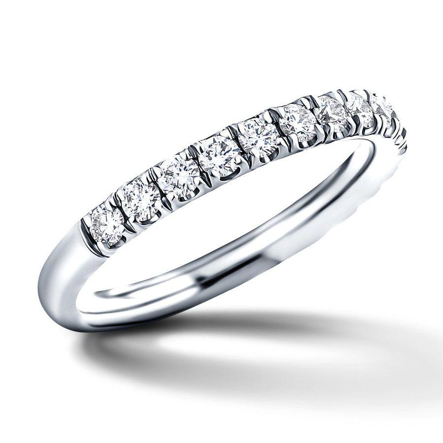 Lab Diamond Half Eternity 21 Stone 0.40ct G/VS in Platinum - After Diamonds